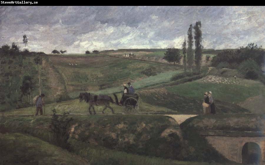 Camille Pissarro The road to Ennery,near Pontoise La route d-Ennery pres de Pontoise